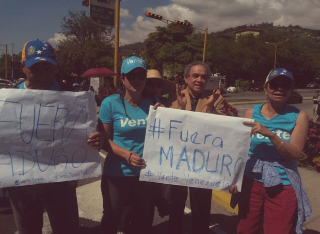 Vente Venezuela junto a los merideños exigieron la salida de Nicolás Maduro del poder