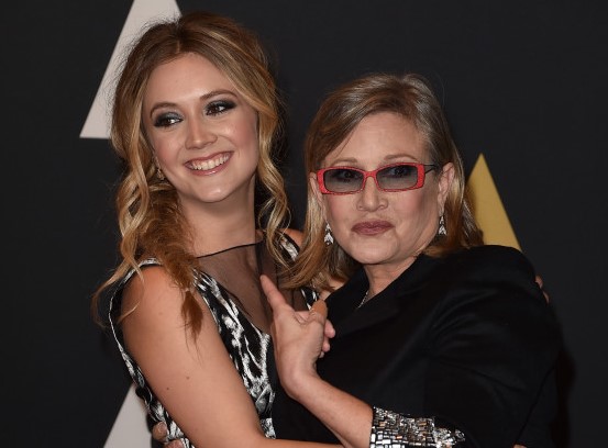 Carrie junto a su hija Billie Catherine Lourd