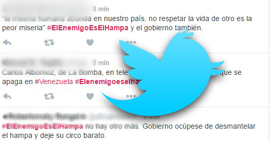 La etiqueta #ElEnemigoEsElHampa se posiciona en twitter después del asesinato de Arnaldo Albornoz