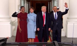 Fotos: Así recibieron los Obama a los Trump en la Casa Blanca
