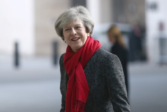 La primera ministra británica, Theresa May   REUTERS/Neil Hall
