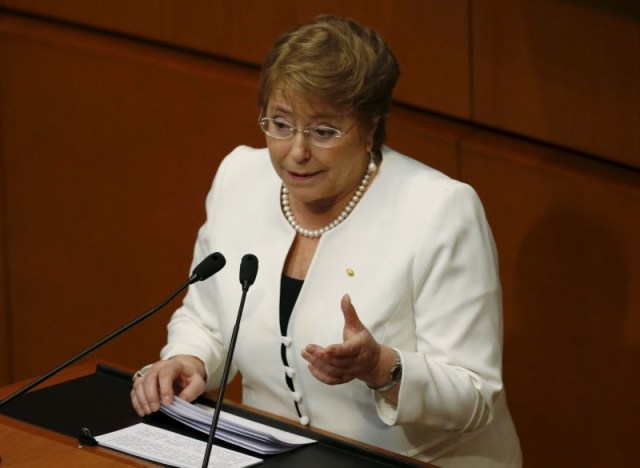 La presidenta de Chile, Michelle Bachelet REUTERS/Henry Romero