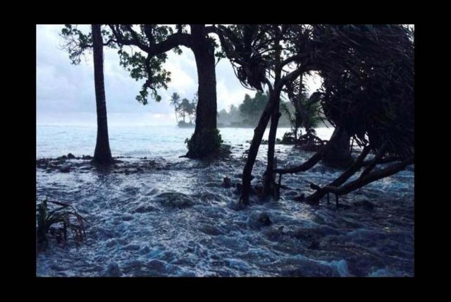 Islas del Pacífico Las fuertes tormentas provocaron severas inundaciones, lo que pone en grave riesgo a sus habitantes.
