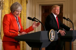 Trump y May subrayan “profundos vínculos” y la “relación especial” bilateral