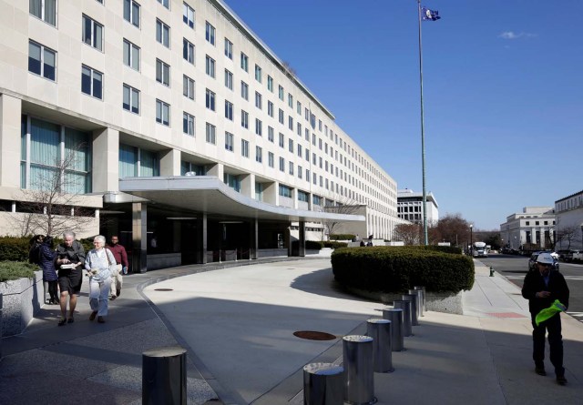 Fachada del Departamento de Estado Washington, EEUU (Foto REUTERS/Joshua Roberts/ archivo)