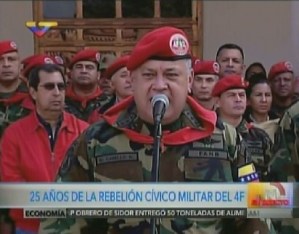 Chavistas “conmemoran” con largo acto los 25 años del intento de golpe fallido