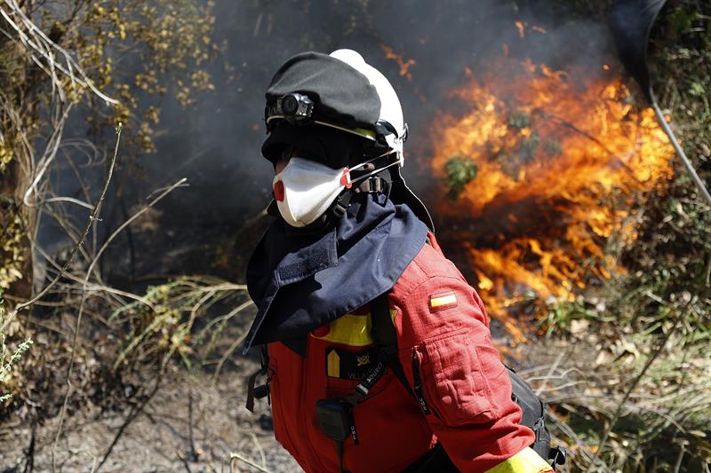 Incendios forestales activos en Chile se reducen a medio centenar