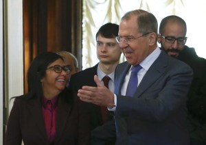 Delcy Rodríguez se reunió con Lavrov en Moscú