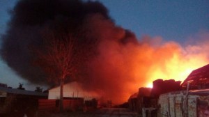Se incendió galpón de Petrocasa en Carabobo (Video)
