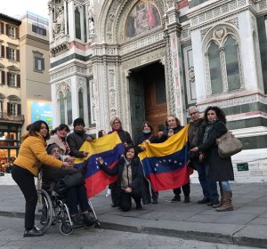Venezolanos en Milán también protestaron este #18F