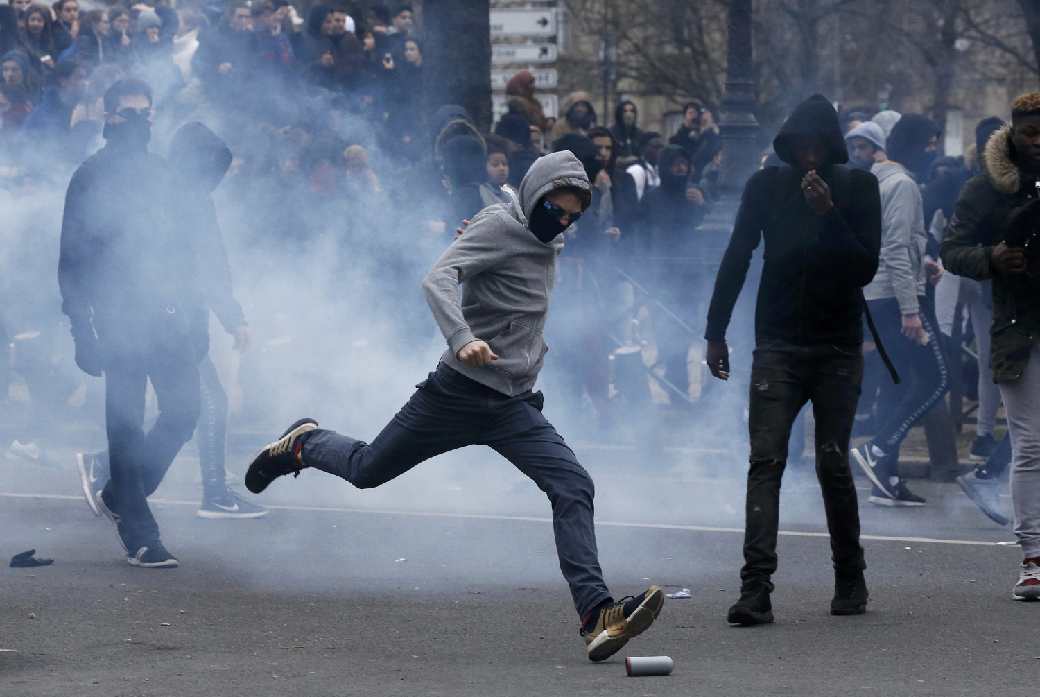 Disturbios en una manifestación en París contra la violencia policial