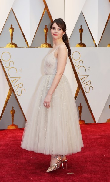 89th Academy Awards - Oscars Red Carpet Arrivals - Hollywood, California, U.S. - 26/02/17 - Actress Felicity Jones. REUTERS/Mike Blake