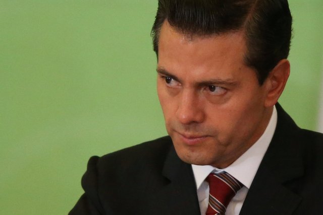 Mexico's President Enrique Pena Nieto looks on during the 25th Session of the General Conference of the Agency for the Prohibition of Nuclear Weapons in Latin America and the Caribbean in Mexico City