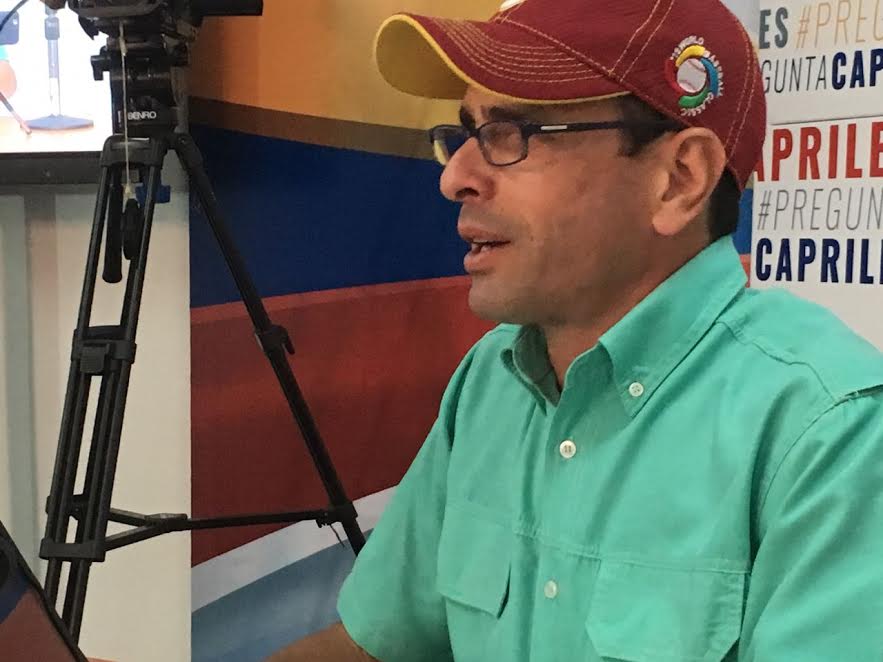 Capriles: Si venezolanos no reaccionan tampoco habrá elecciones este año