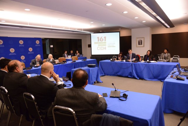 La CIDH durante la presentación del informe sobre Venezuela en Washington DC (Foto archivo EFE)