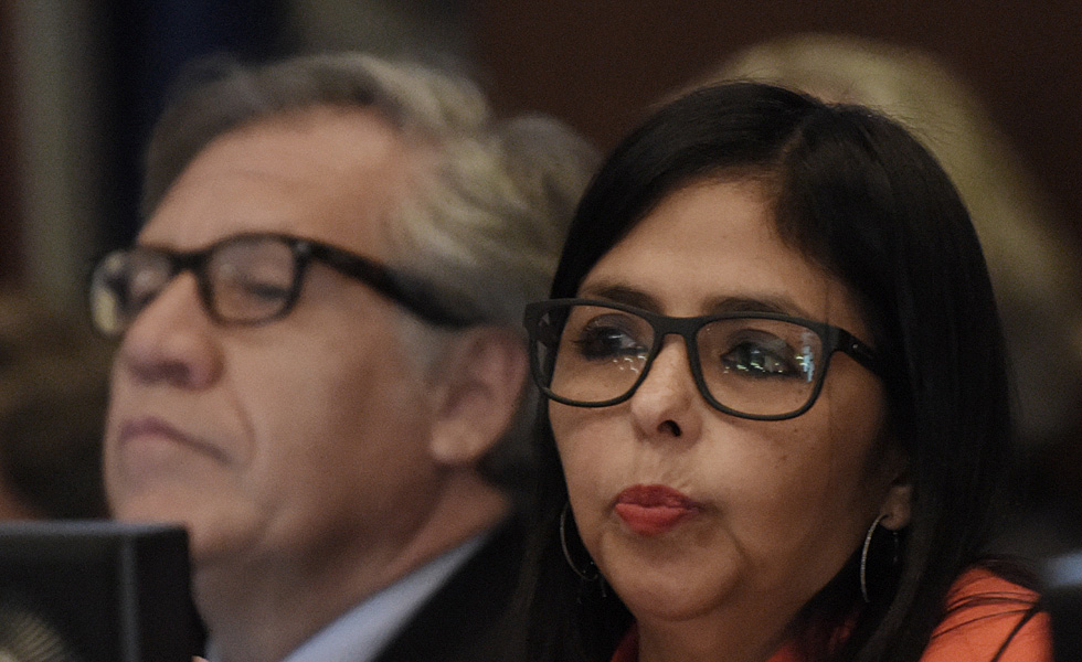 Delcy Rodríguez llevará a “instancias internacionales” el texto aprobado en la OEA