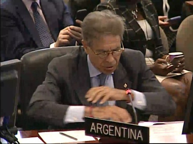 Diplomático argentino en la OEA. Foto: Capture