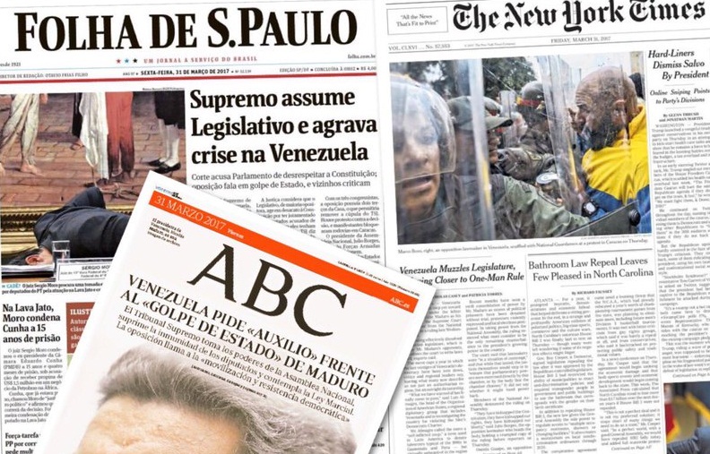Medios del mundo reseñan el golpe de Maduro (Portadas)