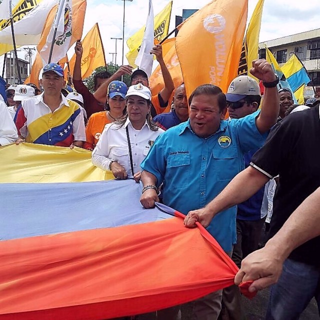 Líder opositor y aspirante a ser abanderado  de la Unidad a Gobernador del Estado Bolívar, Andrés Velásquez. Prensa La Causa R