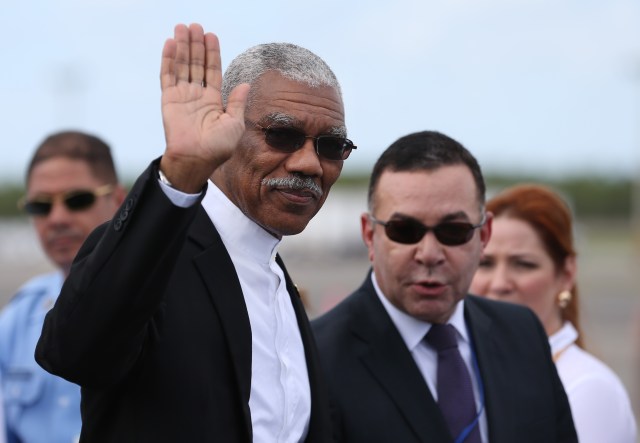 El presidente de Guyana, David Granger. Foto: EFE/ORLANDO BARRIA