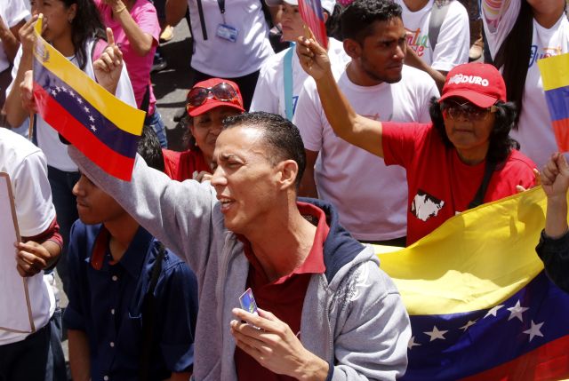 Oficialistas durante una concentración en Caracas el pasado 6 de abril. Foto: AVN