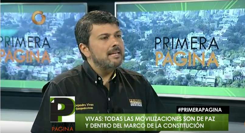 Alejandro Vivas: Si no existe represión las marchas no terminan en violencia