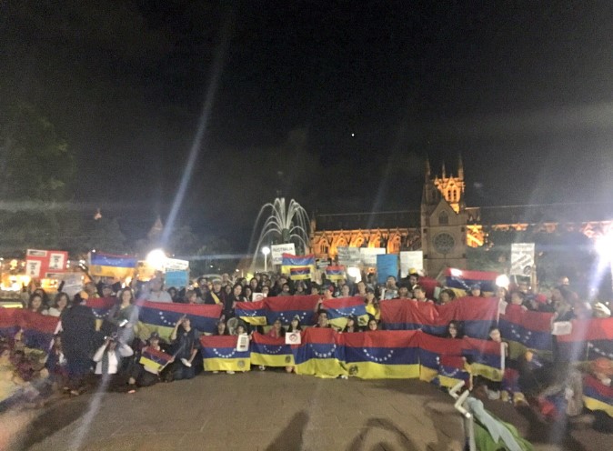 Venezolanos en Sídney se suman al grito por la independencia y democracia #19Abr