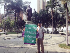 Este fue el mensaje del Señor de Papagayo durante la marcha de este sábado #22A (Foto)