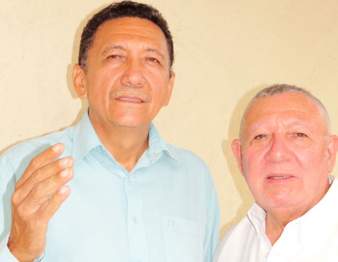 Nelson Velásquez, secretario general, y Juan González, secretario de organización de Nuvipa Bolívar