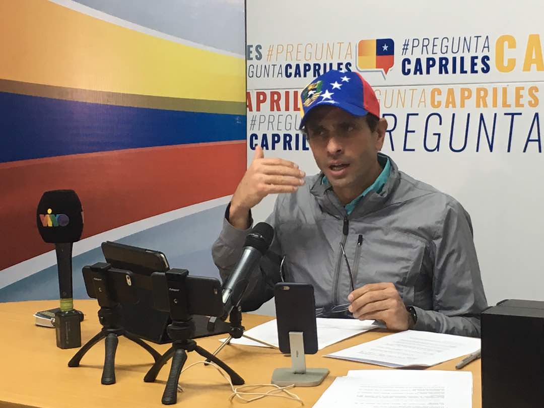 Capriles: Los venezolanos no vamos aceptar más violaciones a la Constitución