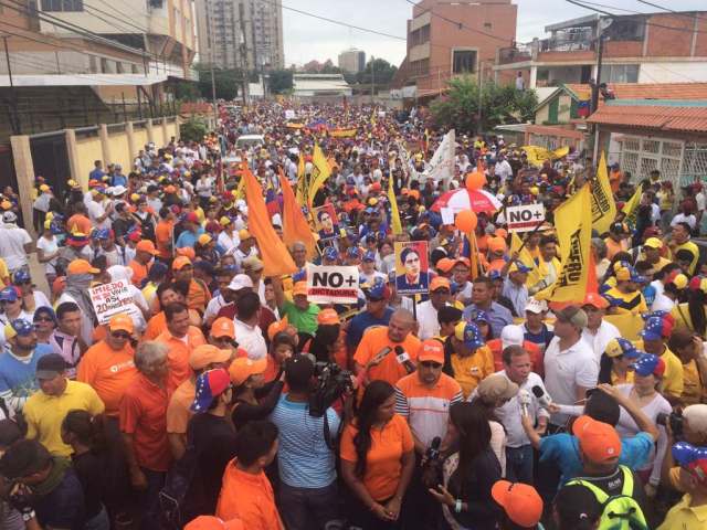Manifestantes salieron a las calles del Zulia (Foto: Comunicaciones VP Zulia)