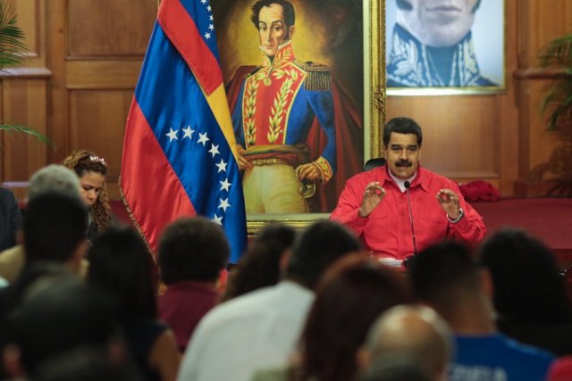 Presidente Nicolás Maduro desde el Palacio de Miraflores. Foto: Prensa Presidencial 
