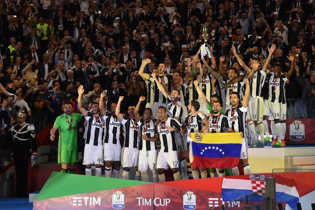 La Juventus conquistó su tercera Copa Italia de forma consecutiva (Foto: Reuters)