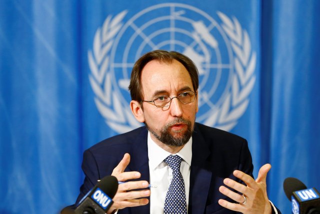 El alto comisionado de la ONU para los derechos humanos, Zeid Ra'ad al Hussein (Foto: Reuters)