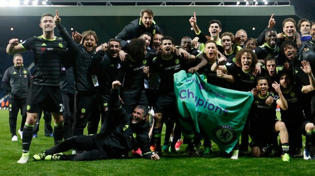 El Chelsea celebra su quinto título de liga (Foto: Reuters)