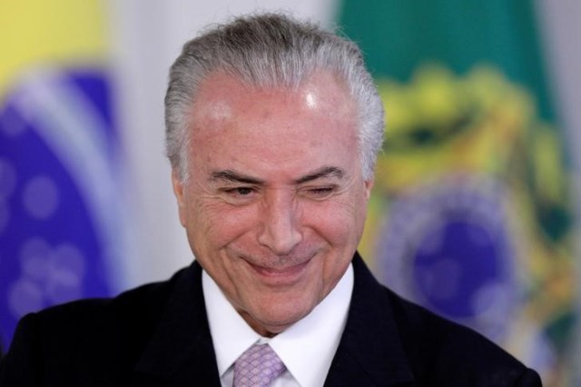 El presidente de Brasil, Michel Temer (Foto: Reuters)