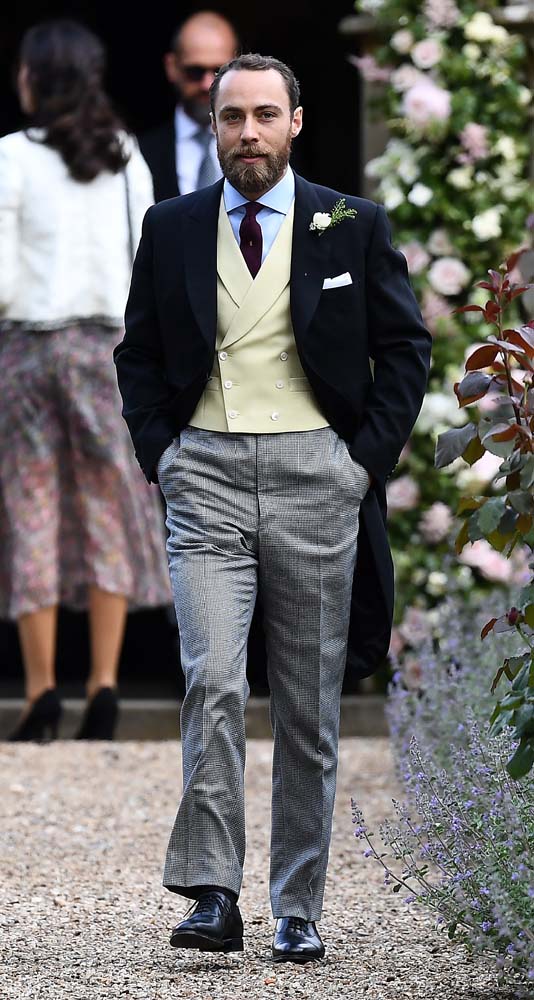 James Middleton, brother of the bride, attends the wedding of Pippa Middleton and James Matthews at St Mark's Church in Englefield, west of London, on May 20, 2017. REUTERS/Justin Tallis/Pool