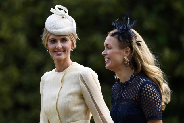 Donna Air (L) attends the wedding of Pippa Middleton and James Matthews at St Mark's Church in Englefield, west of London, on May 20, 2017. REUTERS/Justin Tallis/Pool