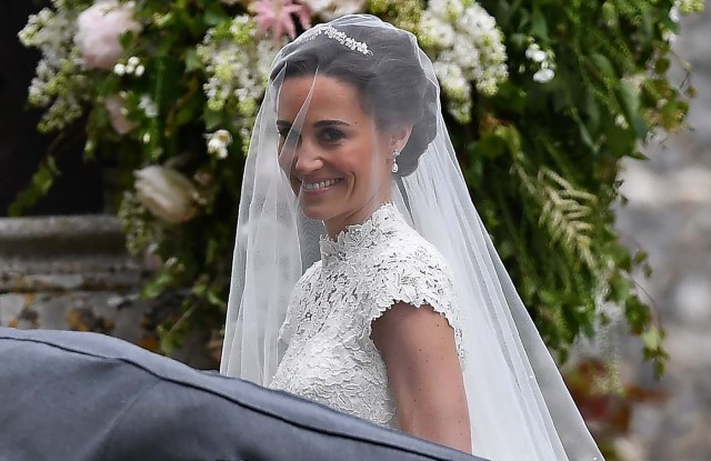 Pippa Middleton, the sister of Britain's Catherine, Duchess of Cambridge, arrives for her wedding to James Matthews at St Mark's Church in Englefield, west of London, on May 20, 2017.    REUTERS/Justin Tallis/Pool