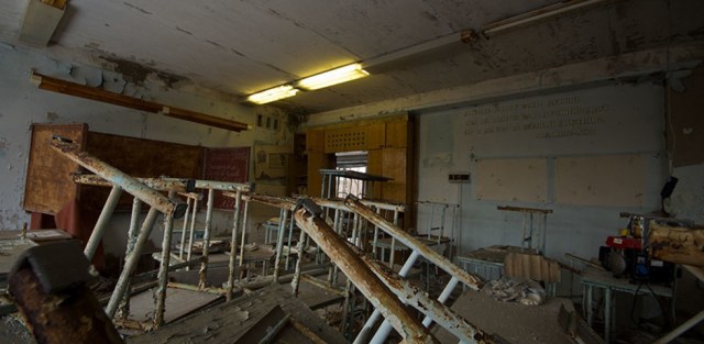 Encienden luces en el lugar de la catástrofe de Chernóbil