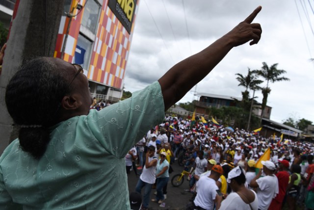 AFP PHOTO / Christian ESCOBAR / Protestas en Colombia