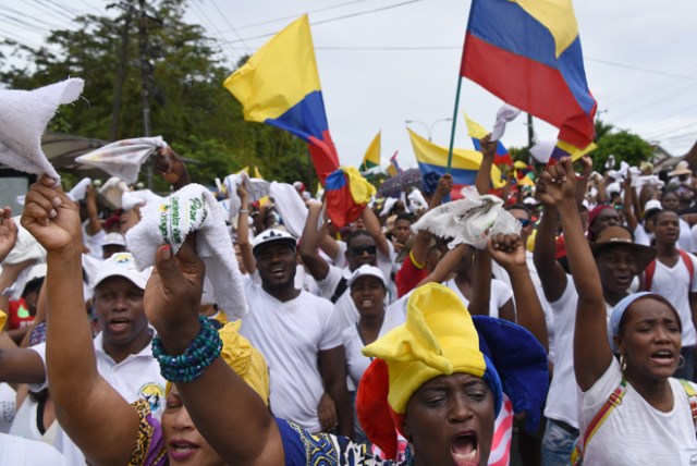 AFP PHOTO / Christian ESCOBAR / Protestas en Colombia