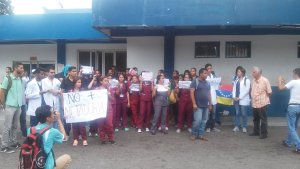 Un detenido deja protesta de estudiantes de la Unerg en solidaridad con arrollada en Calabozo