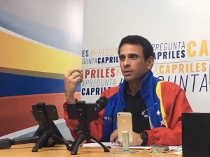 Capriles: Las bases comiciales de la constituyente es un golpe de Estado continuado