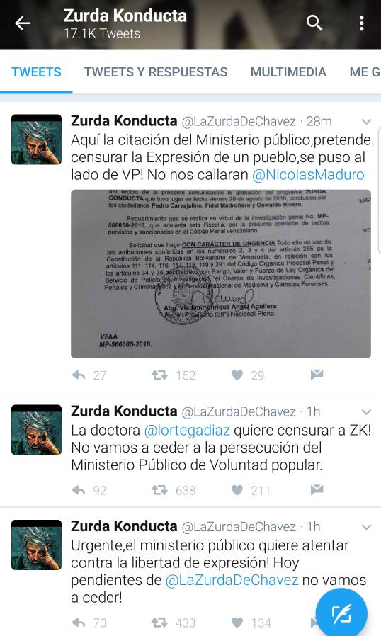 ¡Chorreados! MP pide grabación del programa de variedades “Zurda Konducta” y les entró susto (documento + tuits)