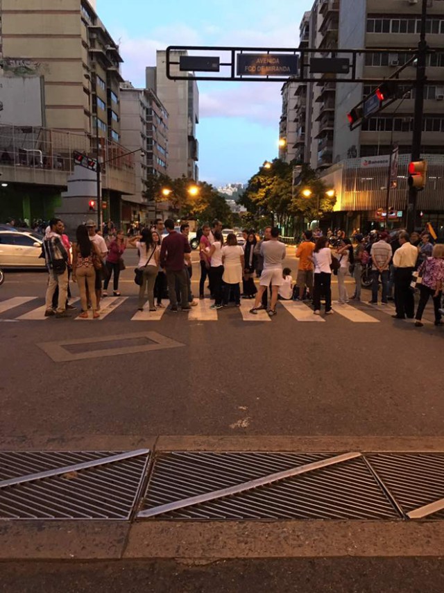 Protesta en Chacao / Cortesía
