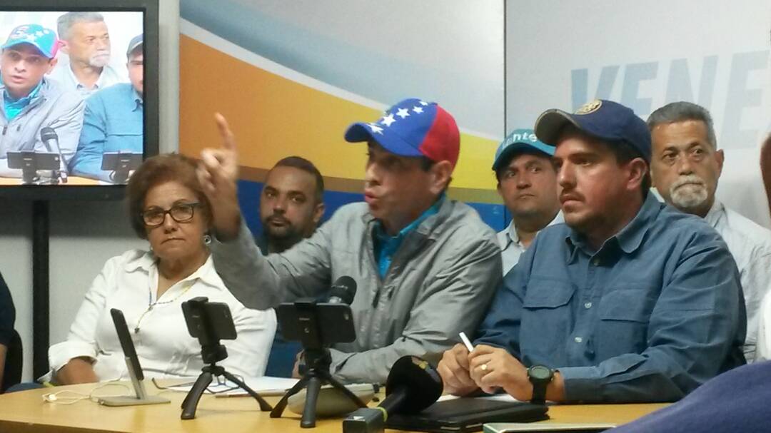 Capriles denuncia que están juzgando en tribunales militares a civiles detenidos en Carabobo