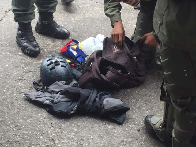 Detenidos en manifestación en el Trigal. Foto: @randolfoblanco