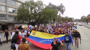 Venezolanos marchan en Bogotá para exigir elecciones y libertad para presos políticos (fotos)