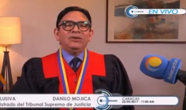 Danilo Mojica, magistrado de la Sala Social del TSJ / Foto captura tv